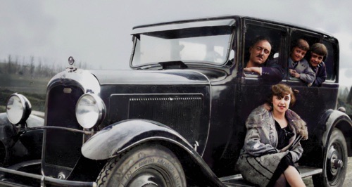 Famille Delarue en vacances