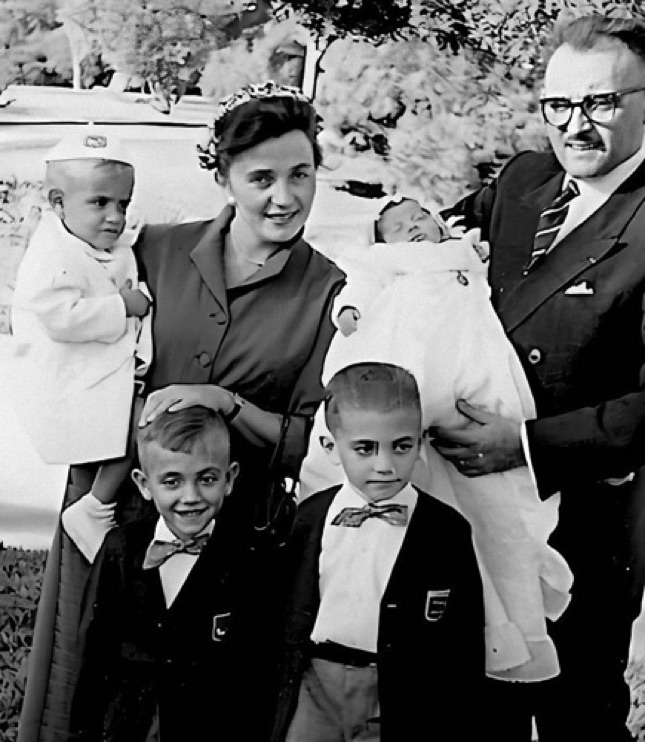 Bruno, Christian, Pierre-Yves et Eric 1955